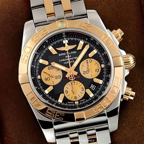 breitling chronomat 44 bicolor|breitling chronomat 44 for sale.